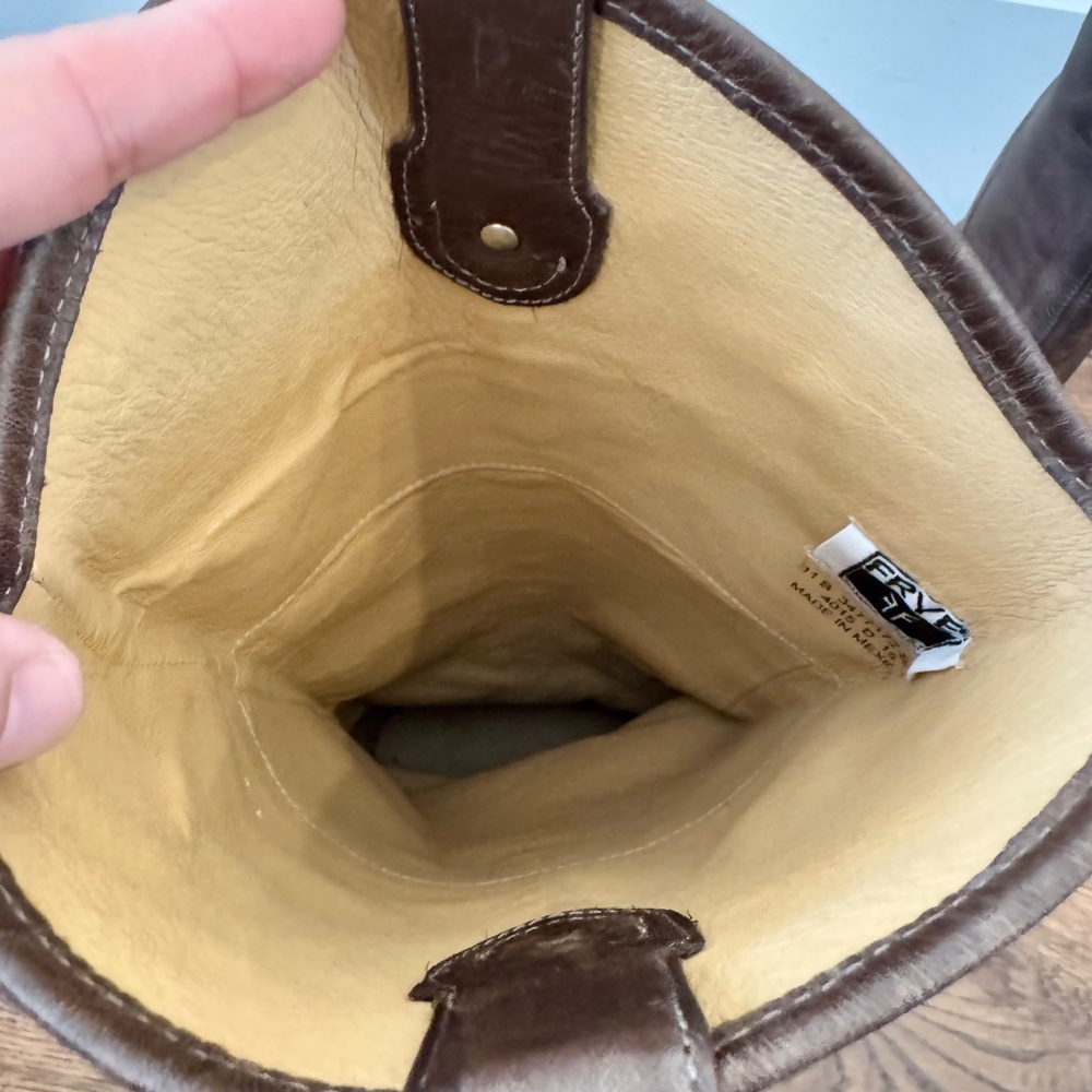 Frye Melissa Brown Double Sole Button Lug Tall Riding Boots Women's Size 11 - Picture 10 of 12